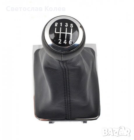 Топка скоростен лост с маншон кожена 6 скорости за VW Volkswagen Passat/Пасат B6 (2005-2011), снимка 2 - Аксесоари и консумативи - 30848068