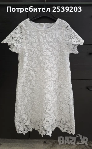 Нова детска рокля - бяла дантела 5-6 години , снимка 7 - Детски рокли и поли - 51411650