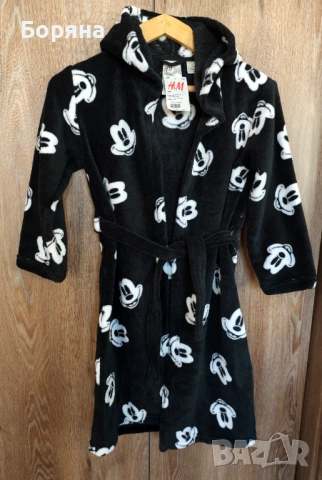Детско халатче Disney H&M мики маус , снимка 5 - Хавлии и халати - 53916965