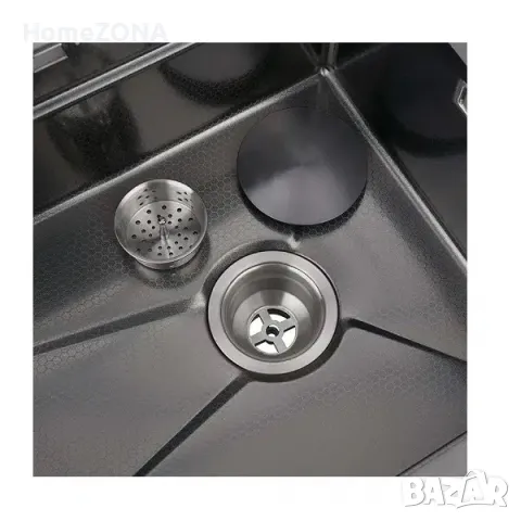 Мивка за кухня Spark 14, пиано бутони, двоен водопад, снимка 6 - Мивки - 49445748