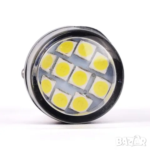 LED крушки BA15S 12V 2 броя, снимка 3 - Аксесоари и консумативи - 55864985