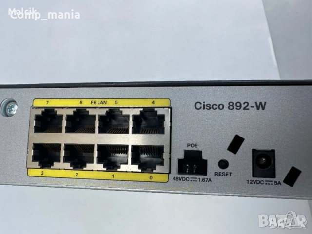 Гигабитов профи рутер Cisco 892-W, снимка 6 - Рутери - 51984357