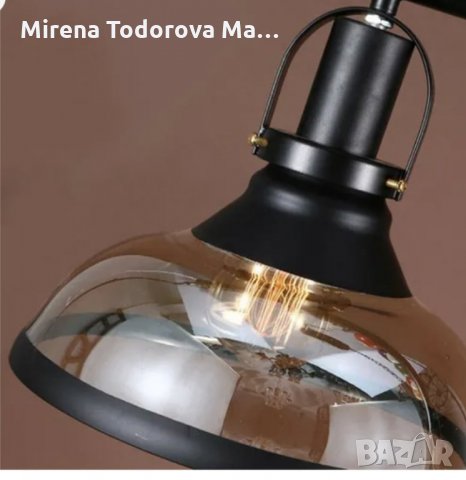 Билярдна лампа във винтидж стил, снимка 3 - Полилеи - 34014707