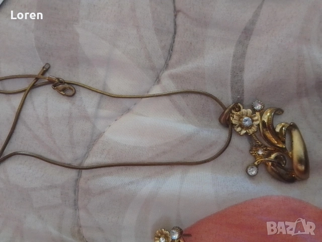 Подарявам!Стари потъмнели комплект бижута , снимка 2 - Бижутерийни комплекти - 53969440