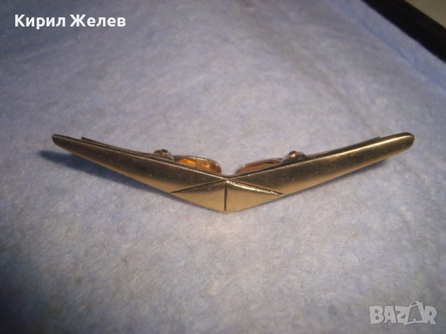 ПОЗЛАТЕНА АРТ ДЕКО ЩИПКА ЗАКОПЧАЛКА от БЛАГОРОДНА СТОМАНА за ДАМСКИ ШАЛ 5040, снимка 4 - Други - 37625554