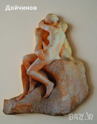 Картина ”Целувката” по Огюст Роден, снимка 1 - Картини - 31617505