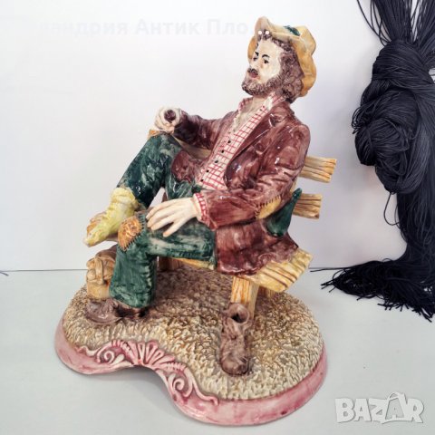 Голяма керамична пластика "Скитник", снимка 3 - Статуетки - 34238164