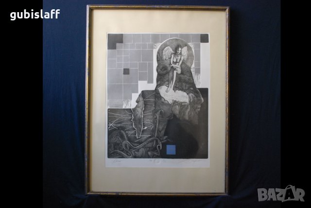 Картина, литография, "Сонет", Хр. Керин, снимка 1 - Картини - 32175613