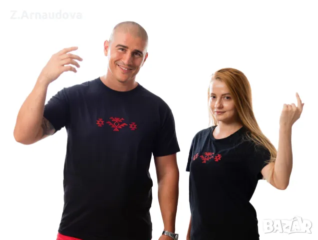 тениска с бродерия шевица, снимка 1