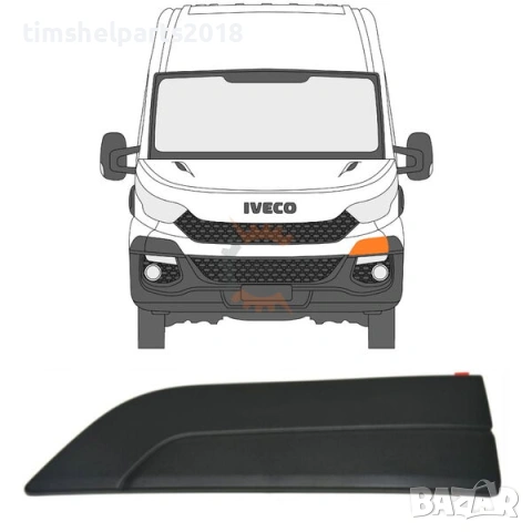 Лайсна под фар за Iveco Daily 2014-2019 год. - Шофьорска страна