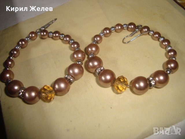 ПЕРЛЕН ТИП КРАСИВИ КЛАСИЧЕСКИ АРТ МОДЕЛ ОБЕЦИ 27348, снимка 5 - Обеци - 35100910