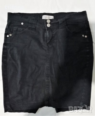 дънкова черна пола