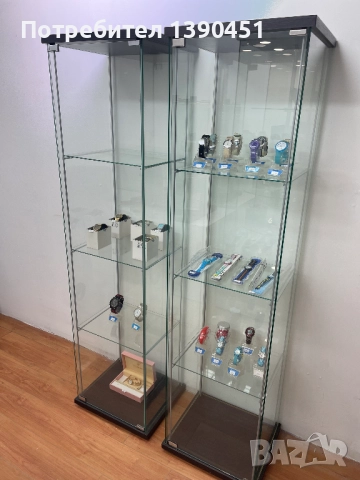 Стъклени витрини за часовници и бижута и въртяща се витрина, снимка 5 - Стелажи и щандове - 52296411