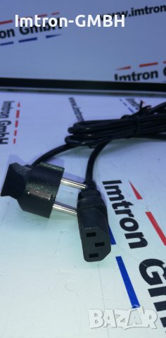 Захранващ кабел за  компютър CEE 7/7 (E/F) щепсел,IEC C13 женски; PVC; 2m; черен, снимка 3 - Друга електроника - 39822284