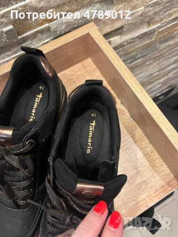 Спортно-елегантни дамски обувки Tamaris, 41 номер, пролет-есен, снимка 4 - Маратонки - 54106534