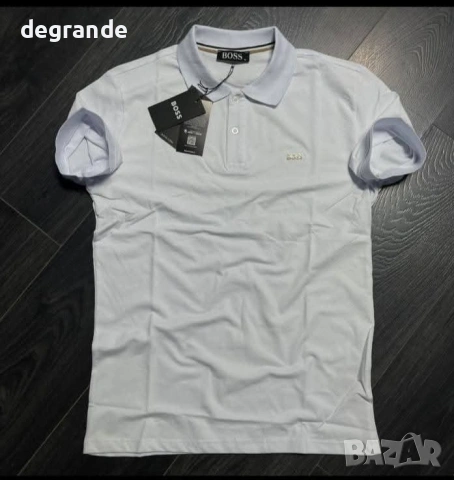  ♣️Мъжка Тениска Boss налична в БЯЛО и ЧЕРНО , снимка 4 - Тениски - 54056498