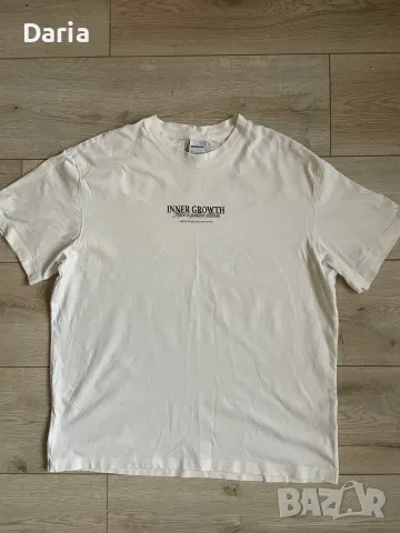 Унисекс тениска Bershka в бял цвят