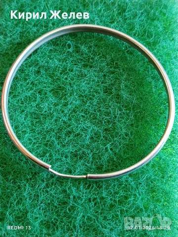 Класически модел сребърна обеца тип халка 52997, снимка 3 - Обеци - 53072189