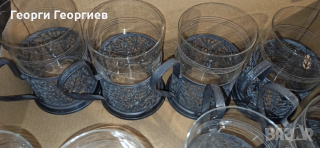 Руски стакани подстакани, снимка 12 - Антикварни и старинни предмети - 52546280
