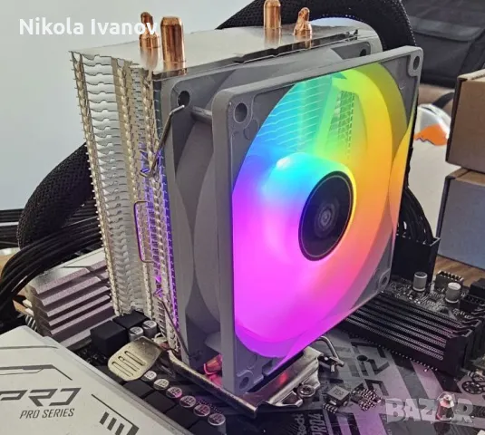 RGB CPU Cooler 95W ICE 200 PRO AM5/AM4/AM3/LGA1700/LGA1200/LGA115X/775/1366/AM2, снимка 3 - Други - 49807232