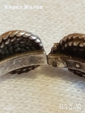 ВЪЗРОЖДЕНСКИ СТИЛ СРЕБЪРЕН ПРЪСТЕН ФИЛИГРАННА ИЗРАБОТКА ЕТНО АРТ 40994, снимка 7 - Пръстени - 52736607