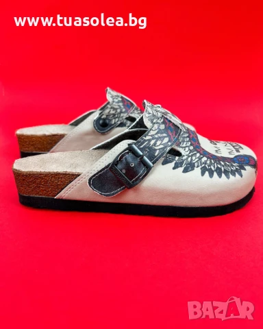 🥁 Намаление - Ортопедични чехли със стелка от естествен велур | Марка Tuasolea, снимка 1