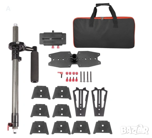 Професионален Карбонов Видео Стабилизатор (Стедикам) - 80см, ЧИСТО НОВ!, снимка 13 - Чанти, стативи, аксесоари - 53912259