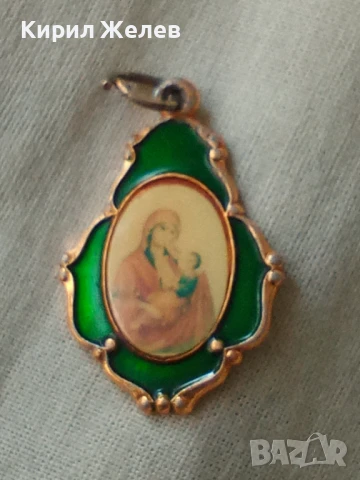 СТАРА ИКОНКА КРЪСТЧЕ ПРАВОСЛАВНА ПРЕСВЕТА БОГОРОДИЦА с МЛАДЕНЕЦА 20808, снимка 6 - Колиета, медальони, синджири - 32088870