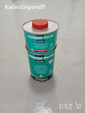 Полиуретанов лак - Isomat Varnish PU-2K, снимка 2 - Бои, лакове, мазилки - 54236885