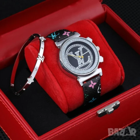 Часовник+гривна louis vuitton hermes versace gucci chanel gucci , снимка 12 - Дамски - 51258918