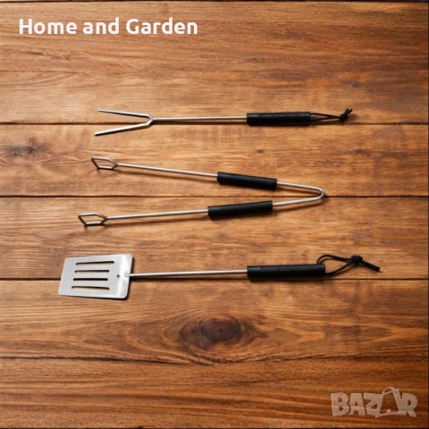 Градинско барбекю на колела, емайлирана стомана, 4 степени + Подарък 3 прибора, снимка 11 - Барбекюта - 54027802