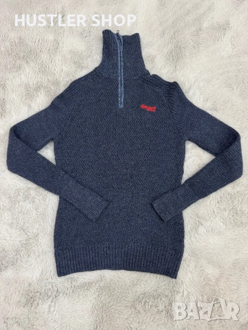 Мъжки пуловер от 100% мерино вълна BERGANS OF NORWAY. Размер XS/S