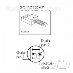 Транзистор 20N60C3, MOS-N-FET, 650 V, 20.7 A, 0.19 Ohm., снимка 3 - Части и Платки - 37340895