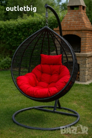 Градинска висяща люлка тип гнездо,яйце–Промоция!, снимка 4 - Градински мебели, декорация  - 52301964
