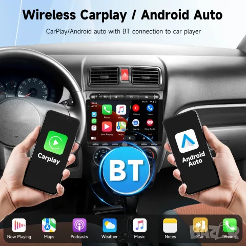 Мултимедия за Kia Morning, KIA Picanto, EURO STAR, Навигация, Андроид Auto, Carplay, Waze, KIA, 2DIN, снимка 4 - Аксесоари и консумативи - 56188948