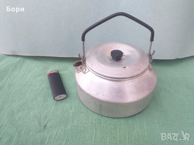 Алуминиев малък туристически чайник, снимка 4 - Газови котлони - 32089288