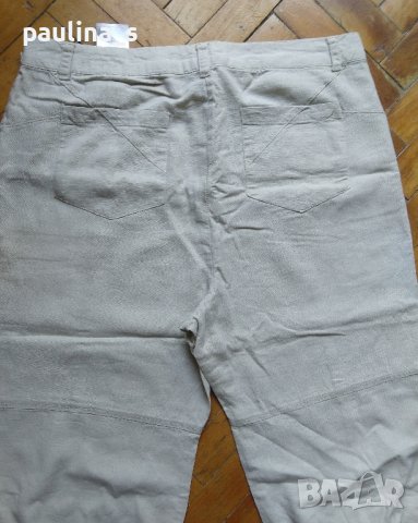Два чифта бермуди - маркови ленени потури и дънкови бермуди / цвят Милитъри, снимка 5 - Къси панталони и бермуди - 42149043