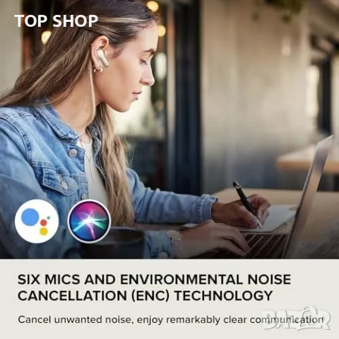 Нови Bluetooth LE Audio Слушалки Zen Air Plus: 32ч Батерия, ENC Микрофони, снимка 7 - Bluetooth слушалки - 49444293