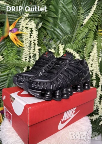 !НОВИ! Nike Shox TL | Triple Black | + КУТИЯ, снимка 2 - Маратонки - 54167980