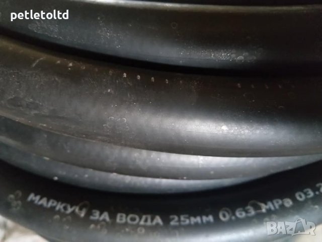 Маркуч гумено-текстилен за вода Ф 25 мм (20 метра), снимка 4 - Резервни части за машини - 28424987