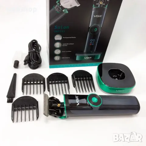 Професионална машинка за подстригване VGR V-671, Тример за коса,Електрическа машинка за подстригване, снимка 4 - Машинки за подстригване - 50440544