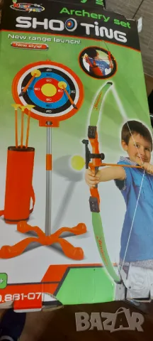 Продавам 2 бр лъкове със мишена и стрели + подаръци -  бонуси, снимка 7 - Играчки за стая - 48538719