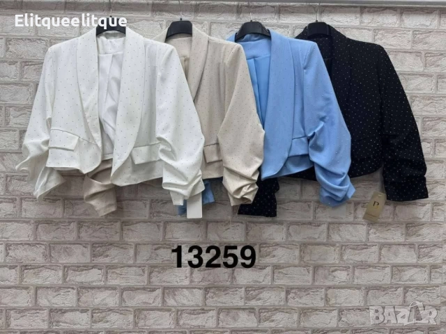 къси дамски сака с камъни , снимка 5 - Сака - 52378641