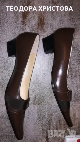 Изцяло кожени обувки, номер 37, снимка 5 - Дамски елегантни обувки - 30499222