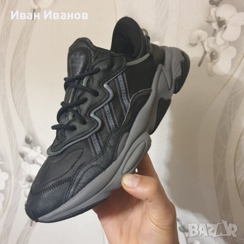 оригинални кожени маратонки ADIDAS OZWEEGO CORE BLACK номер 43 1/3, снимка 8 - Маратонки - 41497630
