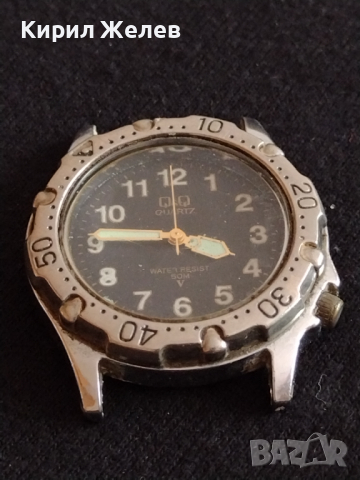 Марков мъжки часовник Q/Q QUARTZ WATER RESIST  с светещи стрелки много красив стилен - 26843, снимка 6 - Мъжки - 36550019
