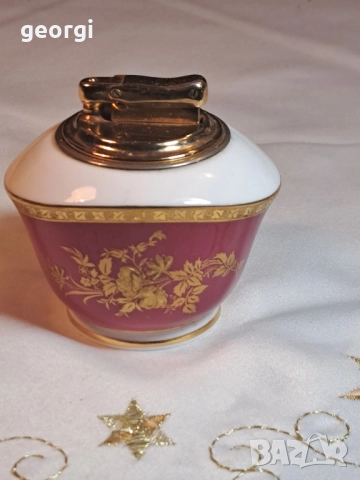 английска настолна порцеланова запалка Minton Colibri, снимка 2 - Запалки - 52437561