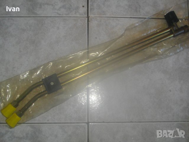 Нова Немска Специализирана Газова Горелка-с 2 Тръби/2 Дюзи-Двураменна-Старо Качество-57 см-WEST GERM, снимка 2 - Други инструменти - 42806594