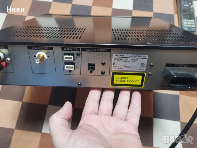 Продавам  SONY CDP -102, снимка 3 - Аудиосистеми - 54290282