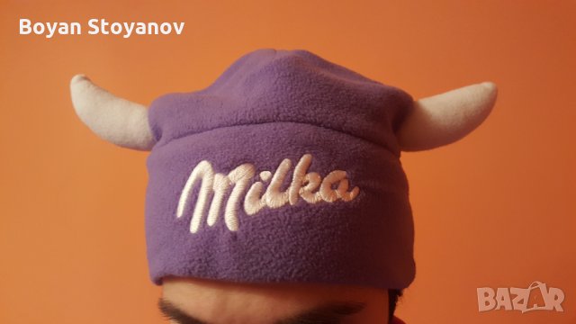Зимна шапка Милка с рога 